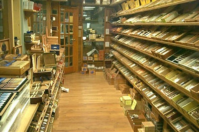Inside our humidor